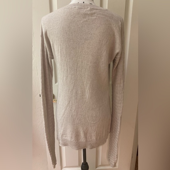 Michael Kors Cashmere Blend Tan Scooped Neck Sweater - Picture 6 of 7